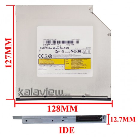 درایو لپ تاپ دی وی دی رایتر توشیبا-سامسونگ IDE Slim 12.7mm مکشی