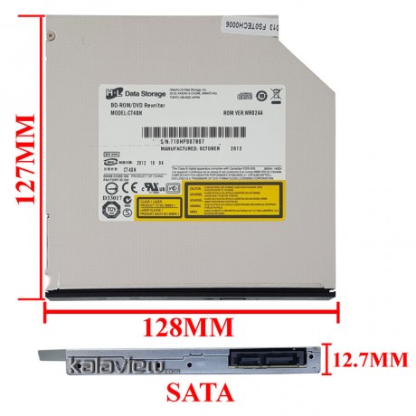 درایو لپ تاپ بلوری رام H.L Sata Slim 12.7mm