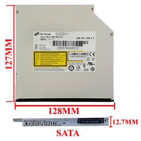 درایو لپ تاپ دی وی دی رایتر H.L Sata Slim 12.7mm ریفر-شش ماه گارانتی