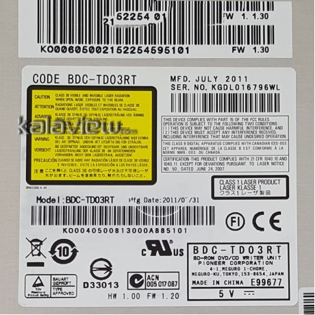 درایو لپ تاپ بلوری رام پایونیر Sata Slim 12.7mm