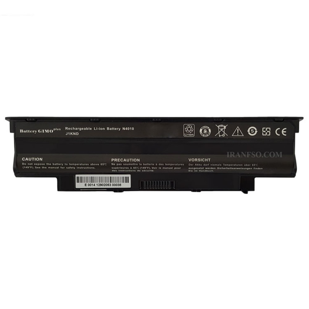 باتری لپ تاپ دل Inspiron N5110-9Cell Gimo Plus مشکی-67 وات ساعت