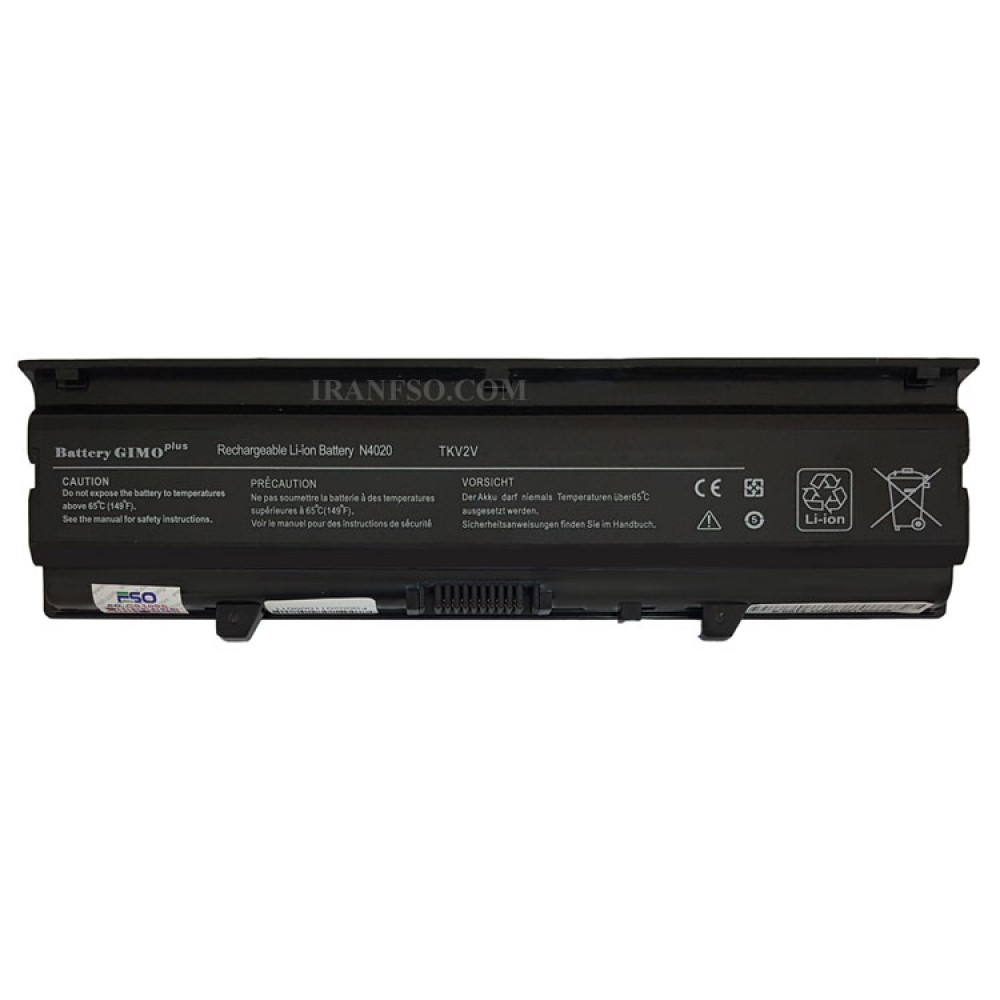 باتری لپ تاپ دل Inspiron N4030-6Cell Gimo Plus مشکی-49 وات ساعت