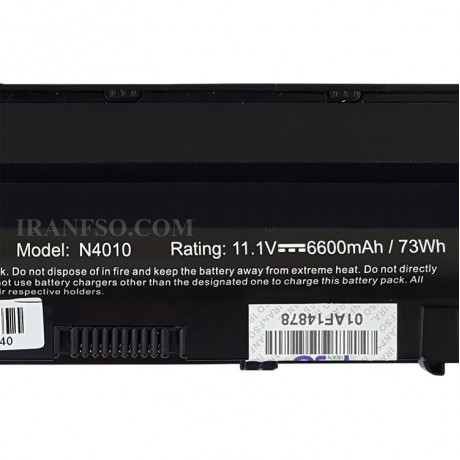 باتری لپ تاپ دل Inspiron N5110-9Cell Gimo Plus مشکی-73 وات ساعت