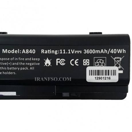 باتری لپ تاپ دل Vostro A860-6Cell مشکی-40 وات ساعت