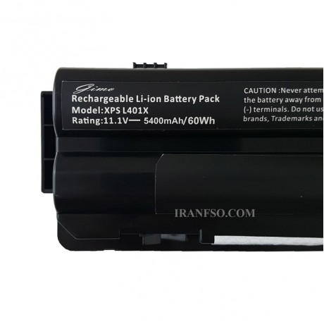 باتری لپ تاپ دل XPS L502-9Cell مشکی-60 وات ساعت