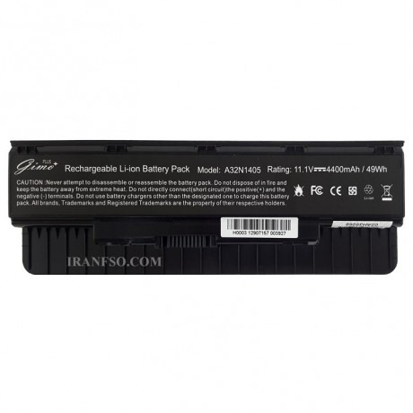 باتری لپ تاپ ایسوس N551 Gimo Plus مشکی-49 وات ساعت