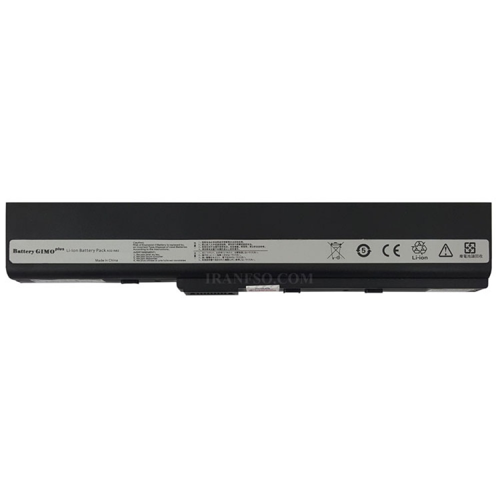 باتری لپ تاپ ایسوس N82-6Cell Gimo Plus مشکی-49 وات ساعت