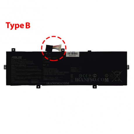 باتری لپ تاپ ایسوس ZenBook UX430 C31N1620 Type B مشکی-داخلی اورجینال