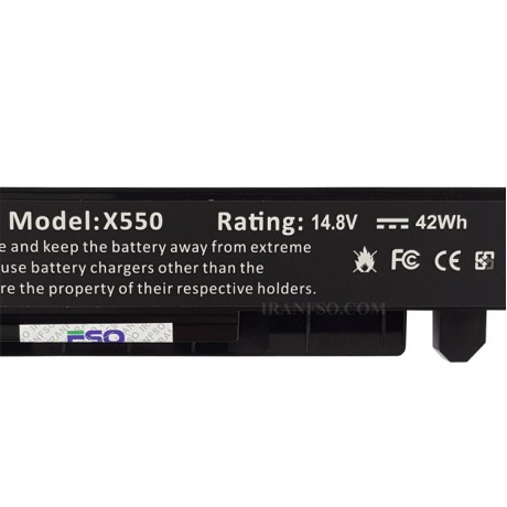 باتری لپ تاپ ایسوس X550-4Cell مشکی-42 وات ساعت