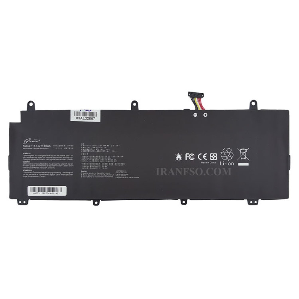 باتری لپ تاپ ایسوس ROG Zephyrus GX531G C41N1828 Gimo Plus مشکی-داخلی-60 وات ساعت