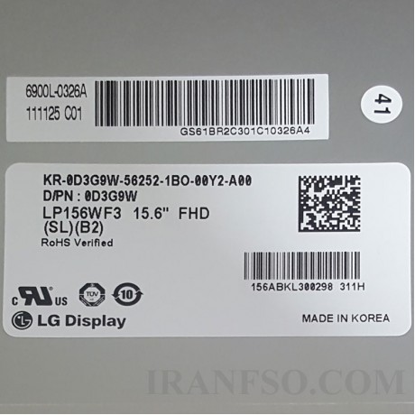 ال ای دی لپ تاپ ال جی 15.6 LP156WF3-SLB2 ضخیم 50 پین Full HD-IPS