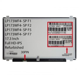 ال ای دی لپ تاپ ال جی 17.3 LP173WF4-SPF1 SPF2 SPF5 SPF7 نازک مات 30 پین Full HD-IPS ریفر
