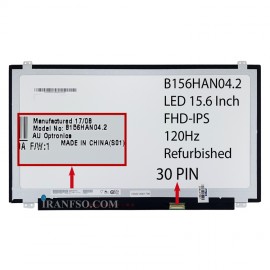 ال ای دی لپ تاپ 15.6 AUO B156HAN04.2 Grade A نازک مات 30 پین FHD-IPS-120HZ