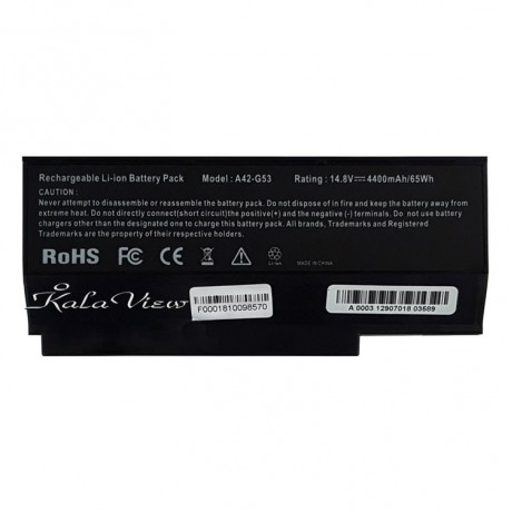 باطری Battery Laptop Asus G73 G53 G73S 8Cell Black