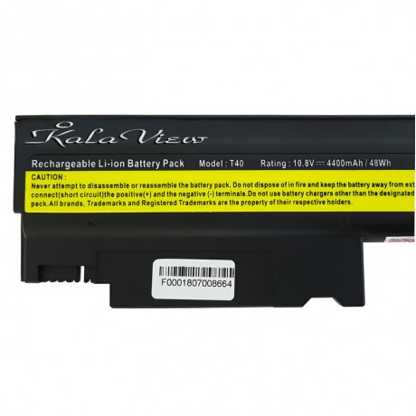 باطری Battery Laptop Lenovo ThinkPad T40 R50 6Cell