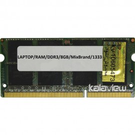 رم لپ تاپ میکس برند 8GB مدل DDR3 باس 1333MHZ/10600 بدون پک
