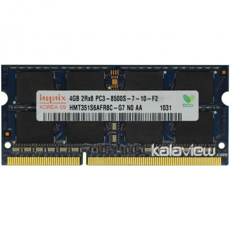 رم لپ تاپ هاینیکس 4GB مدل DDR3 باس 1066MHZ/8500 کره HMT351S6AFR8C-G7 N0 AA 031 تایمینگ CL7