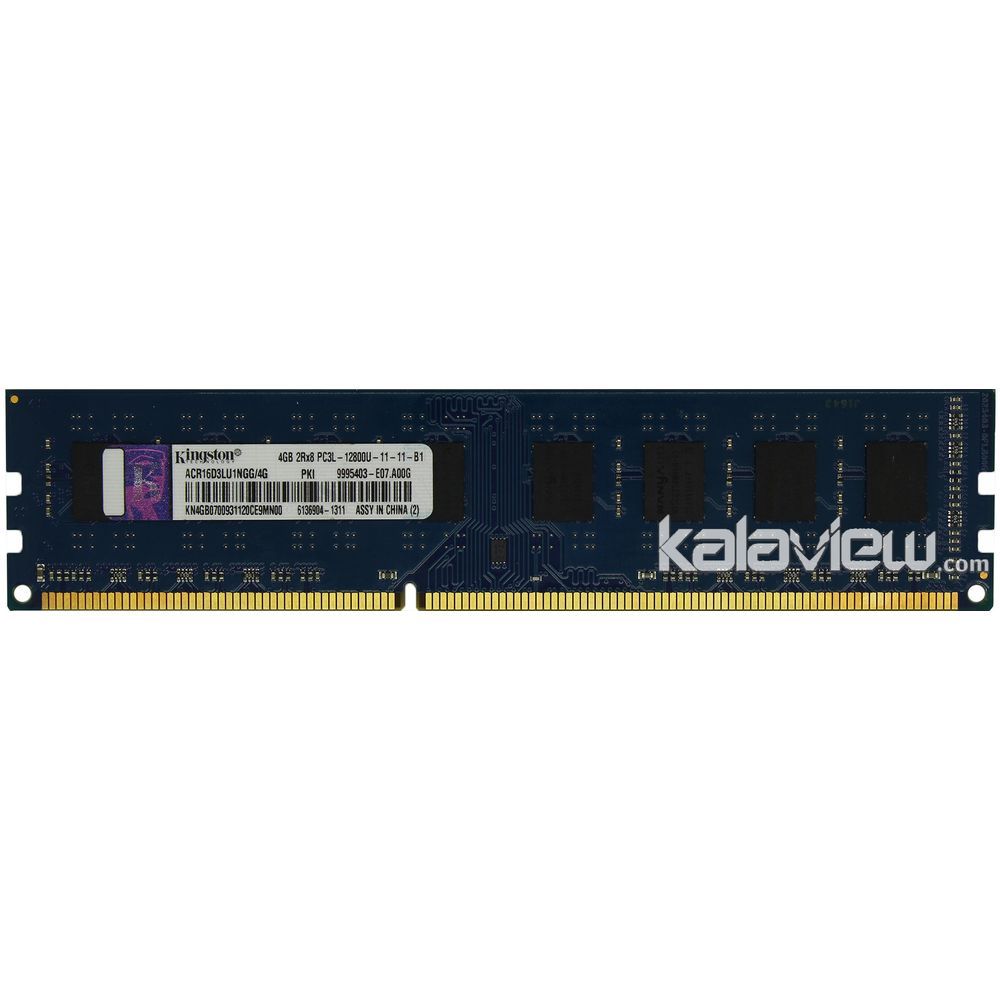رم کامپیوتر کینگستون 4GB مدل DDR3L باس 1600MHZ/12800 چین ACR16D3LU1NGG/4G تایمینگ CL11