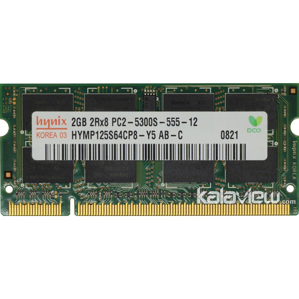 رم لپ تاپ هاینیکس 2GB مدل DDR2 باس 667MHZ/5300 کره HYMP125S64CP8-Y5 AB-C تایمینگ CL5