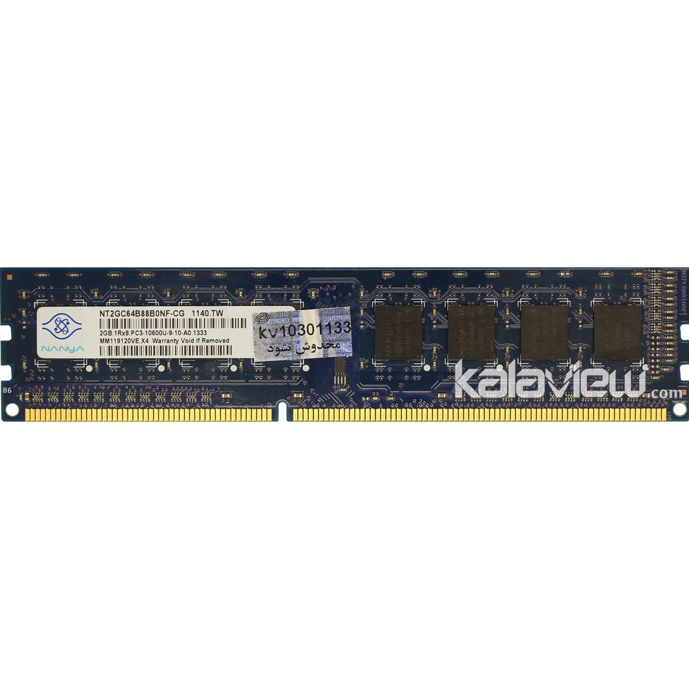 رم کامپیوتر نانیا 2GB مدل DDR3 باس 1333MHZ/10600 تایوان NT2GC64B88B0NF-CG (TW) تایمینگ CL9