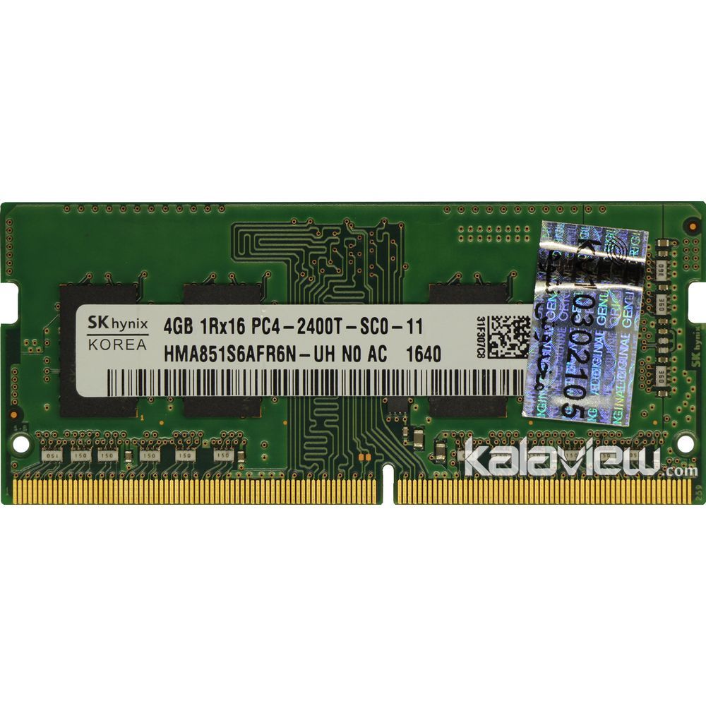 رم لپ تاپ اس کی هاینیکس 4GB مدل DDR4 باس 2400MHZ/19200 کره HMA851S6AFR6N-UH N0 AC (KR) تایمینگ CL17