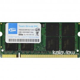 رم لپ تاپ تیم گروپ 2GB مدل DDR2 باس 667MHZ/5300 چین TSDD2048M667C5-E تایمینگ CL5