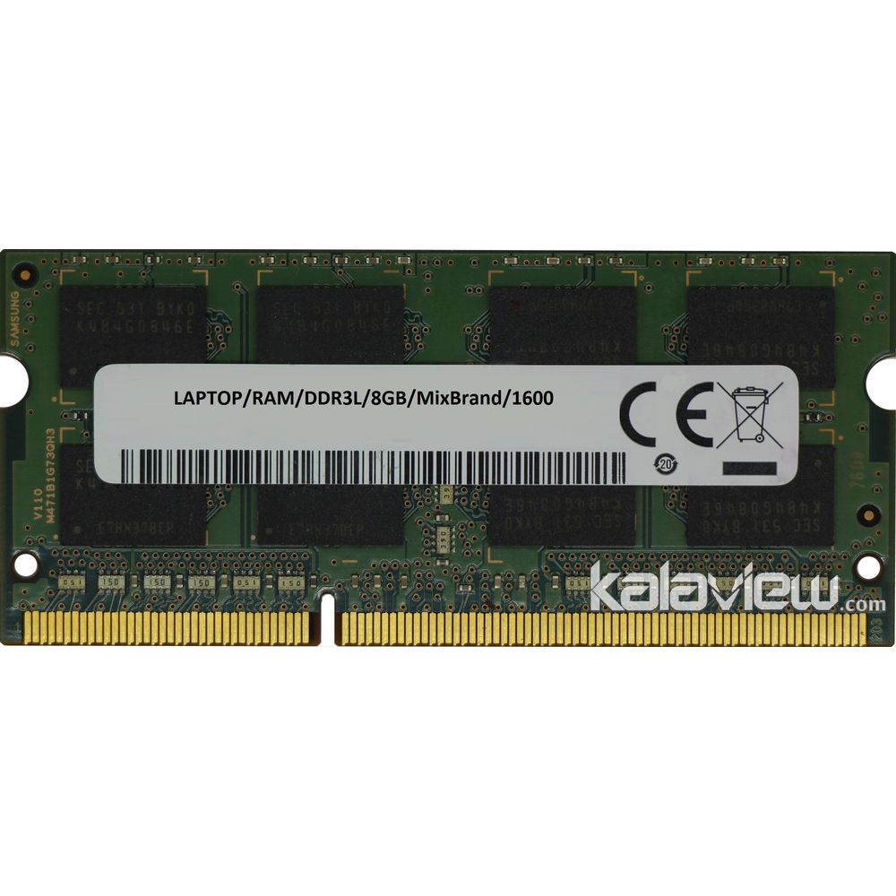 رم لپ تاپ میکس برند 8GB مدل DDR3L باس 1600MHZ/12800 بدون پک