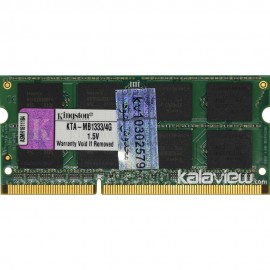 رم لپ تاپ کینگستون 4GB مدل DDR3 باس 1333MHZ/10600 چین KTA-MB1333/4G تایمینگ CL9