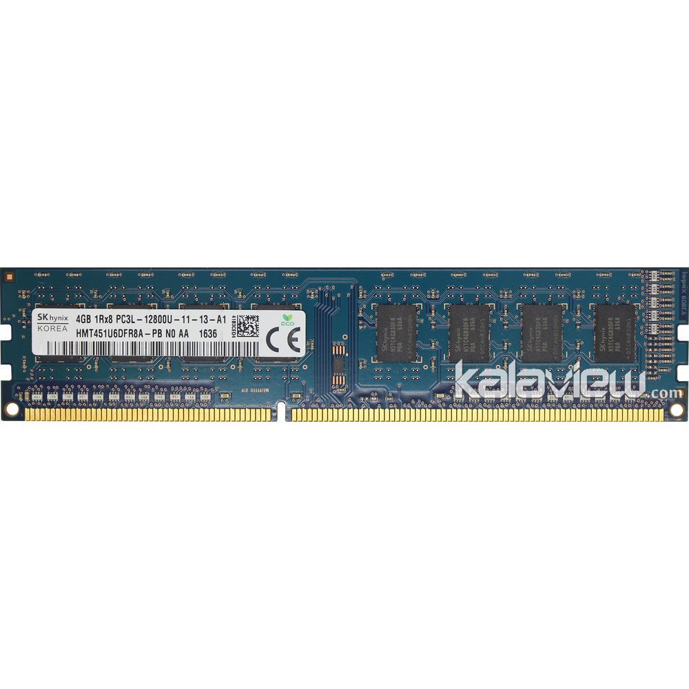 رم کامپیوتر اس کی هاینیکس 4GB مدل DDR3L باس 1600MHZ/12800 کره HMT451U6DFR8A-PB N0 AA 636 تایمینگ CL11