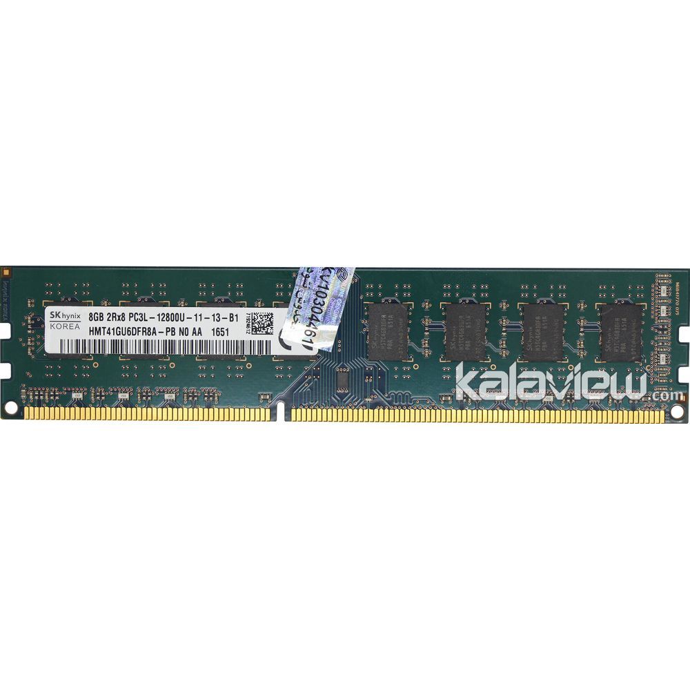رم کامپیوتر اس کی هاینیکس 8GB مدل DDR3L باس 1600MHZ/12800 کره HMT41GU6DFR8A-PB N0 AA 651 تایمینگ CL11