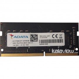 رم لپ تاپ ای دیتا 8GB مدل DDR4 باس 2933MHZ/23400 چین AO1P29KC8T1-BY9SSB تایمینگ CL17