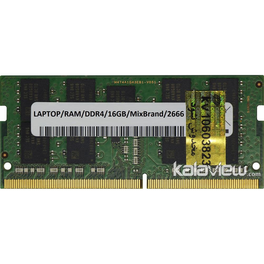رم لپ تاپ میکس برند 16GB مدل DDR4 باس 2666MHZ/21300 بدون پک