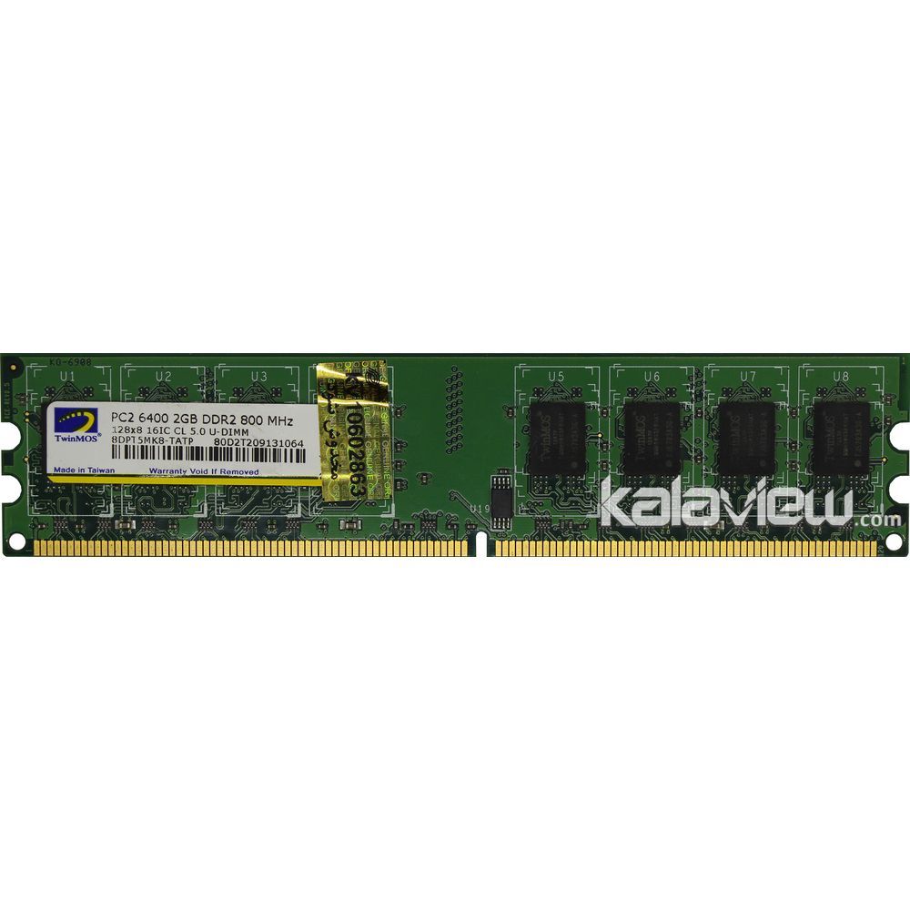 رم کامپیوتر توین موس 2GB مدل DDR2 باس 800MHZ/6400 تایوان تایمینگ CL5