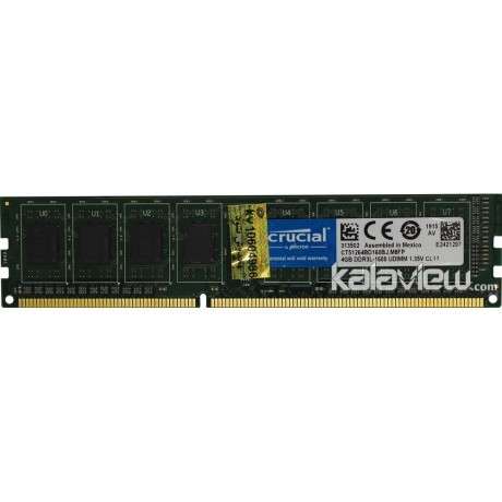 رم کامپیوتر کروشیال 4GB مدل DDR3L باس 1600MHZ/12800 مکزیک CT51264BD160BJ.M8FP تایمینگ CL11