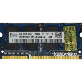 رم لپ تاپ اس کی هاینیکس 4GB مدل DDR3 باس 1600MHZ/12800 کره HMT351S6EFR8C-PB N0 AA (KR) تایمینگ CL11