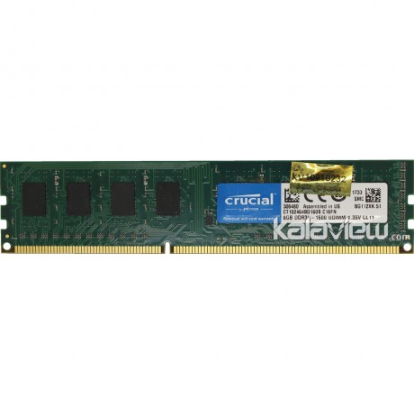 رم کامپیوتر کروشیال 8GB مدل DDR3L باس 1600MHZ/12800 آمریکا CT102464BD160B.C16FN تایمینگ CL11