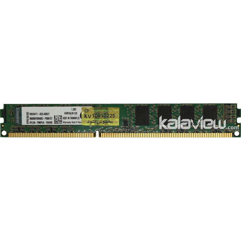 رم کامپیوتر کینگستون 8GB مدل DDR3L باس 1600MHZ/12800 تایوان KVR16LN11/8 تایمینگ CL11