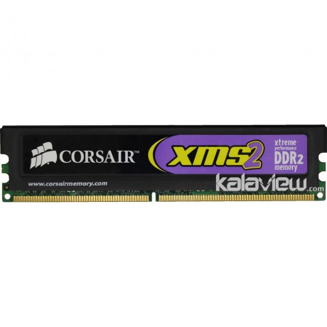 رم کامپیوتر کورسیر 2GB مدل DDR2 باس 800MHZ/6400 چین CM2X2048-6400C5 تایمینگ CL5