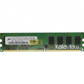 رم کامپیوتر میکرون 2GB مدل DDR2 باس 667MHZ/5300 سنگاپور MT16HTF25664AY-667G1 تایمینگ CL5