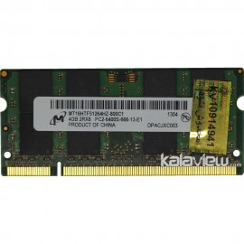 رم لپ تاپ میکرون 4GB مدل DDR2 باس 800MHZ/6400 چین MT16HTF51264HZ-800C1 304 تایمینگ CL6