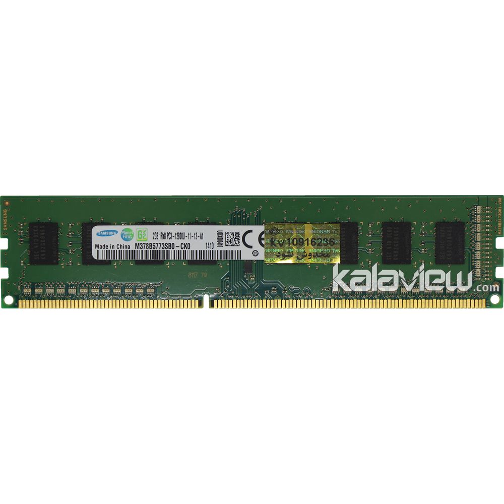 رم کامپیوتر سامسونگ 2GB مدل DDR3 باس 1600MHZ/12800 چین CN M378B5773SB0-CK0 1410 تایمینگ CL11