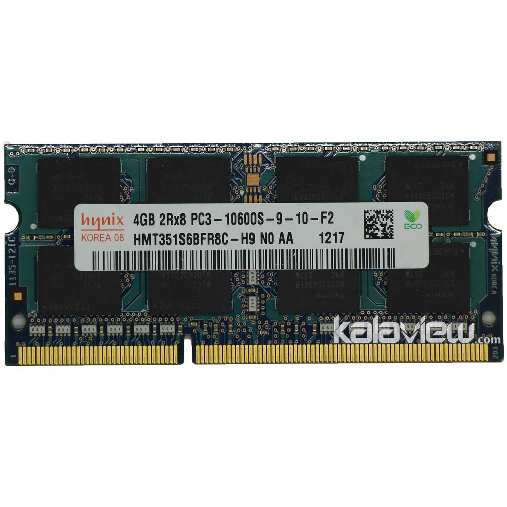 رم لپ تاپ هاینیکس 4GB مدل DDR3 باس 1333MHZ/10600 کره HMT351S6BFR8C-H9 N0 AA 217 KR تایمینگ CL9