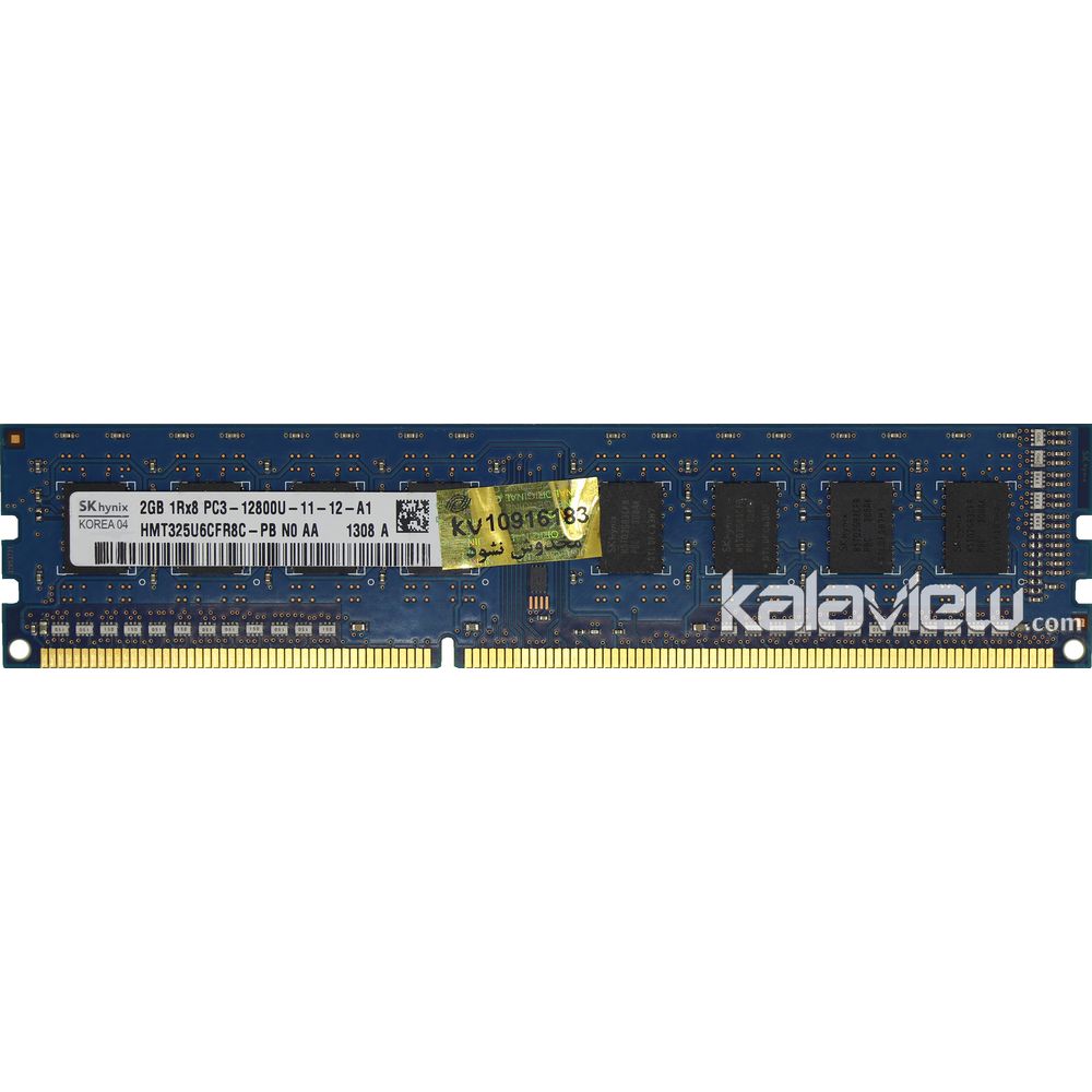 رم کامپیوتر اس کی هاینیکس 2GB مدل DDR3 باس 1600MHZ/12800 کره HMT325U6CFR8C-PB N0 AA تایمینگ CL11