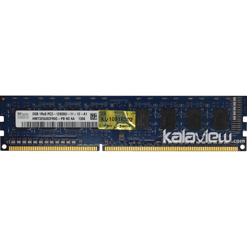 رم کامپیوتر اس کی هاینیکس 2GB مدل DDR3 باس 1600MHZ/12800 چین HMT325U6CFR8C-PB N0 AA 308 تایمینگ CL11