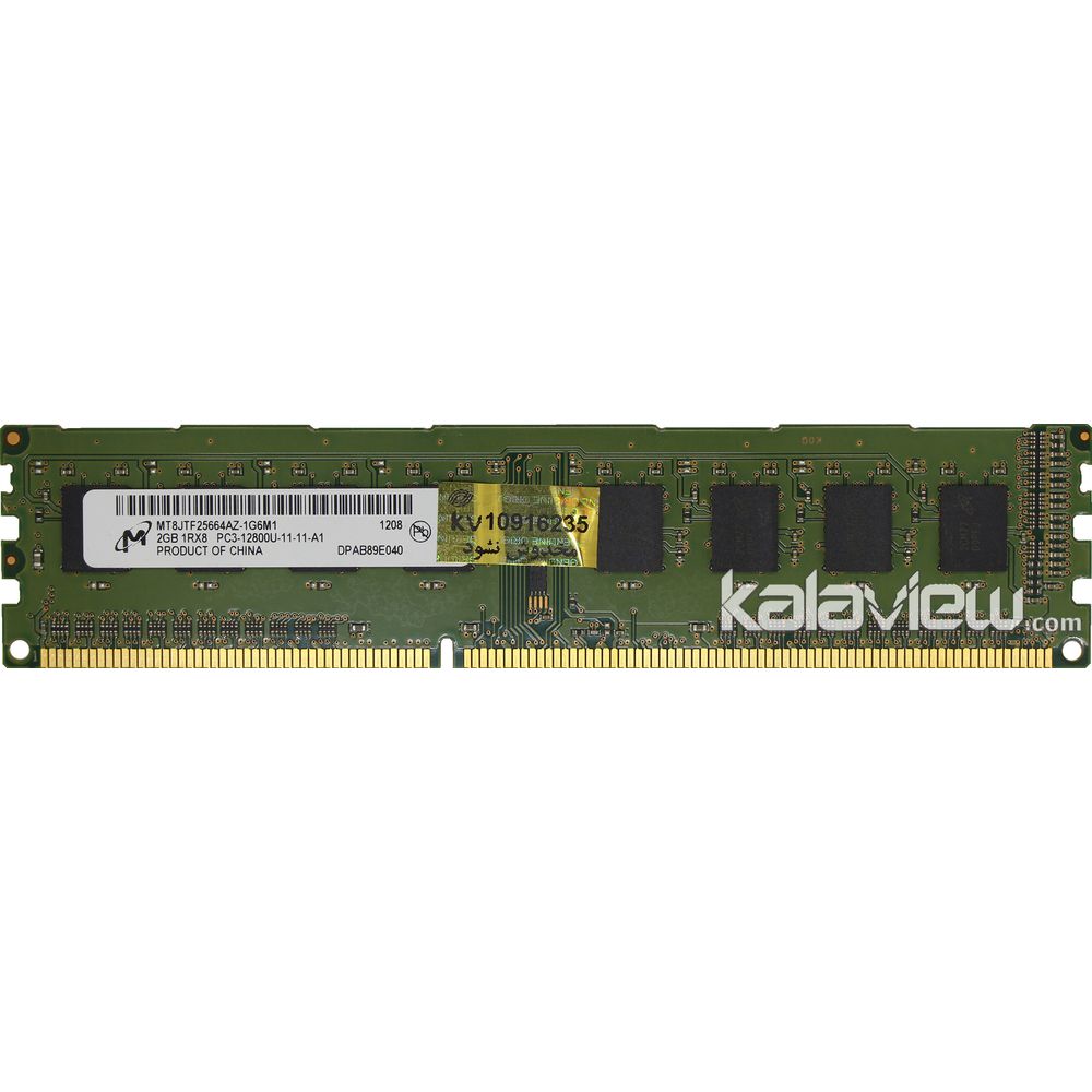 رم کامپیوتر میکرون 2GB مدل DDR3 باس 1600MHZ/12800 چین MT8JTF25664AZ-1G6M1 208 تایمینگ CL11