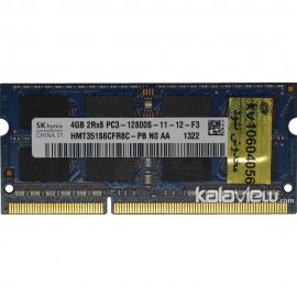رم لپ تاپ اس کی هاینیکس 4GB مدل DDR3 باس 1600MHZ/12800 چین HMT351S6CFR8C-PB N0 AA 322 تایمینگ CL11