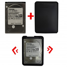 هارد اکسترنال وسترن دیجیتال مدل المنتس 1TB مونتاژ شده مشکی