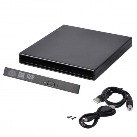 باکس دی وی دی اکسترنال لپ تاپ SATA 9.5MM اسلیم مشکی