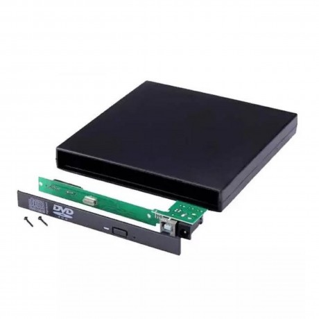 باکس دی وی دی اکسترنال لپ تاپ SATA 9.5MM اسلیم مشکی
