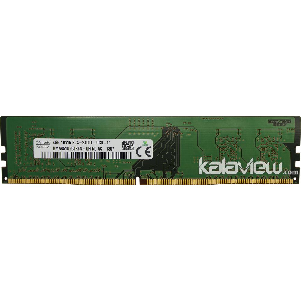 رم کامپیوتر اس کی هاینیکس 4GB مدل DDR4 باس 2400MHZ/19200 کره HMA851U6CJR6N-UH N0 AC تایمینگ CL17
